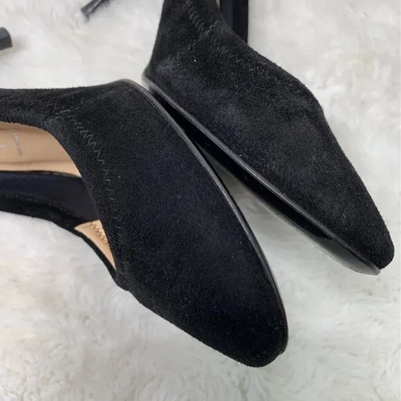 Casadei Women’s Black Suede and Leather Heels Pumps Size 5