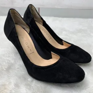 Casadei Women’s Black Suede and Leather Heels Pumps Size 5