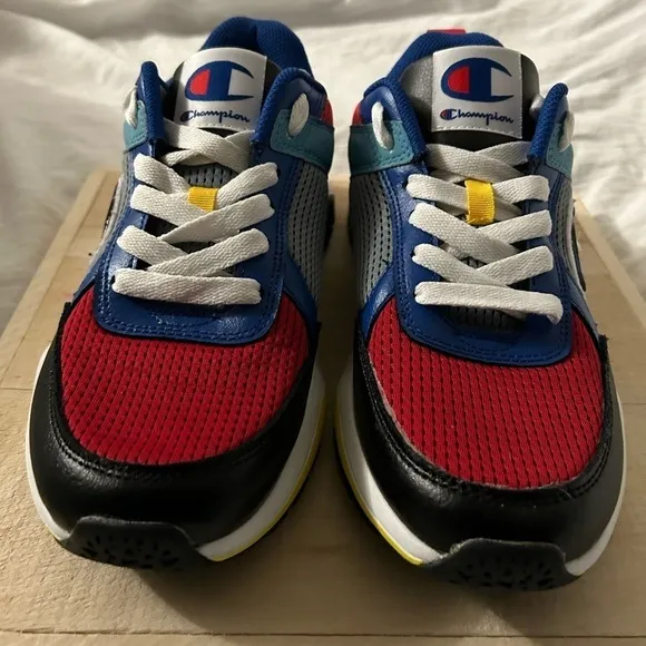 Champion 93 Eighteen SP Block Mens Shoes Size 9M Black Multi CM100253M VGUC
