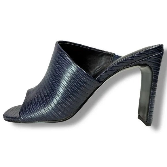Charles by Charles David Genie Square Toe Asymmetrical Blade Heel Slip On Mule,5