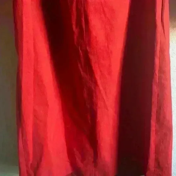 ÀCHEVAL PAMPA  Net Sustain Nube Off-The-Shoulder Stretch-Cotton Red Midi Dress M
