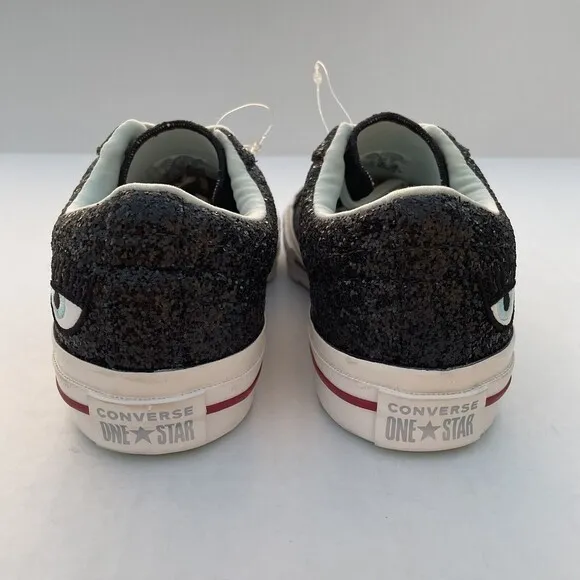 Chiara Ferragni X Converse Chuck Taylor Low Top Sneakers US 6 Black Glitter