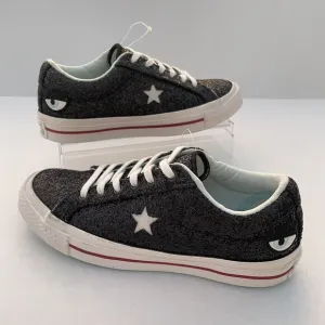 Chiara Ferragni X Converse Chuck Taylor Low Top Sneakers US 6 Black Glitter