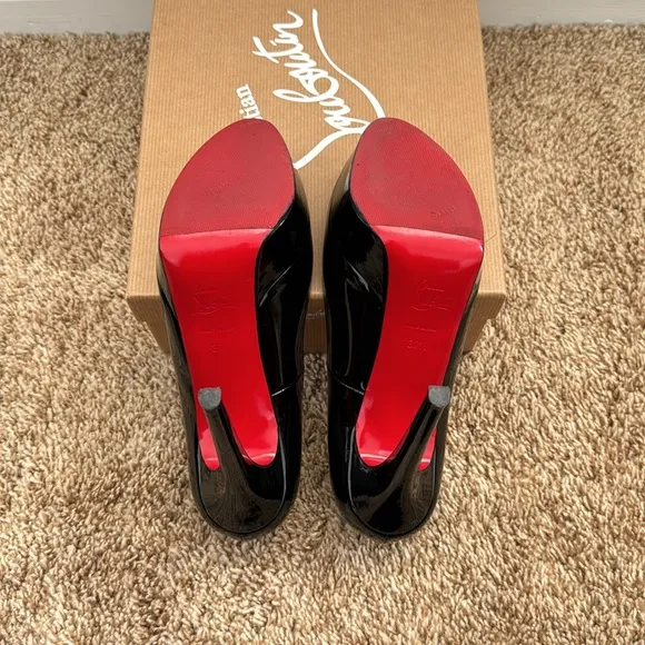 Christian Louboutin Black Patent Leather Heels