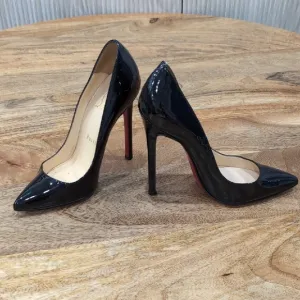 Christian Louboutin Black So Kate Patent Leather Stiletto Heels 36 Red Bottoms