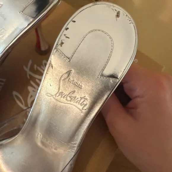 Christian Louboutin Degrade Crystal Clear Sandal