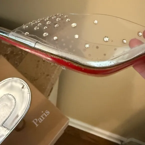 Christian Louboutin Degrade Crystal Clear Sandal