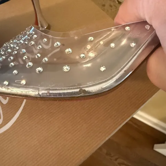 Christian Louboutin Degrade Crystal Clear Sandal