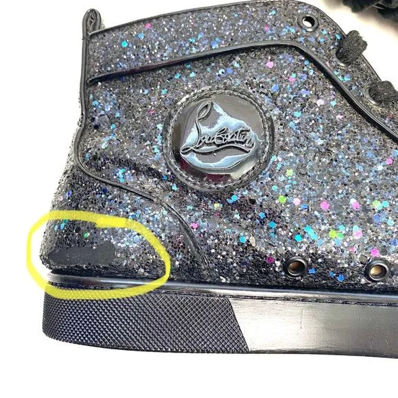 Christian Louboutin Men’s Rantus Orlato Sequin Sneaker Shoes Eu 42
