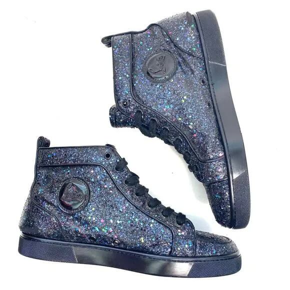 Christian Louboutin Men’s Rantus Orlato Sequin Sneaker Shoes Eu 42