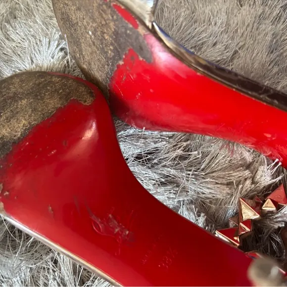Christian Louboutin Planetava Spikes Stiletto Heels Sandals open toe dress shoes