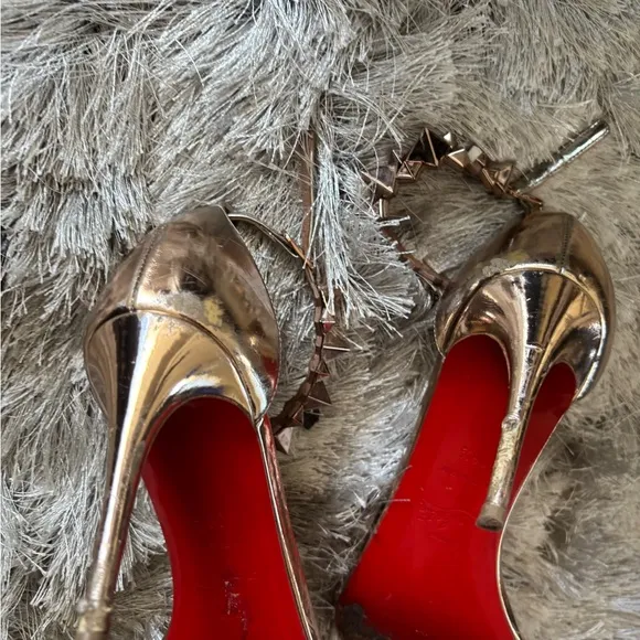 Christian Louboutin Planetava Spikes Stiletto Heels Sandals open toe dress shoes