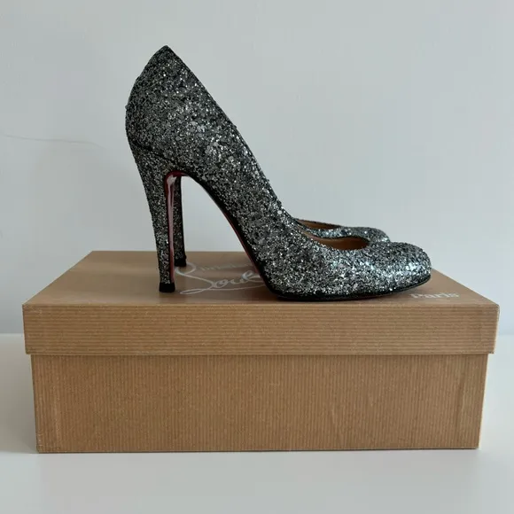 Christian Louboutin Ron Ron Glitter Heels