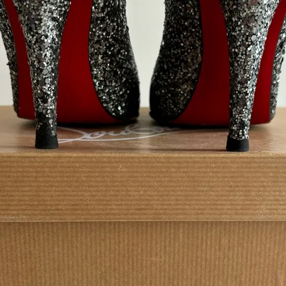 Christian Louboutin Ron Ron Glitter Heels