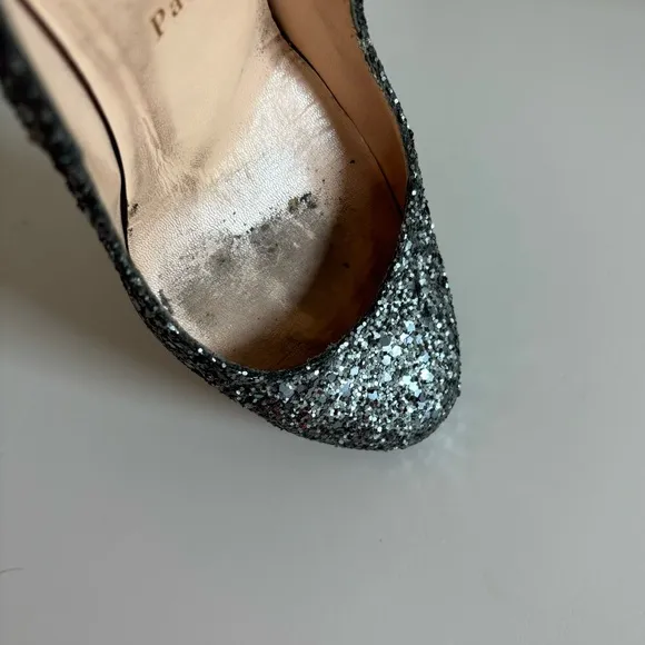 Christian Louboutin Ron Ron Glitter Heels