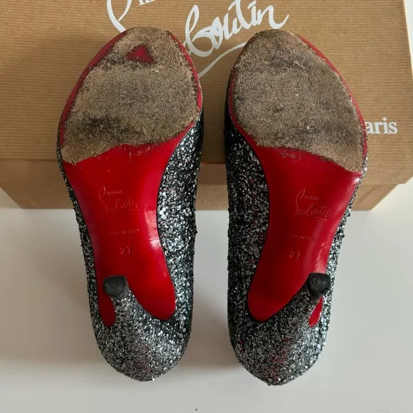 Christian Louboutin Ron Ron Glitter Heels
