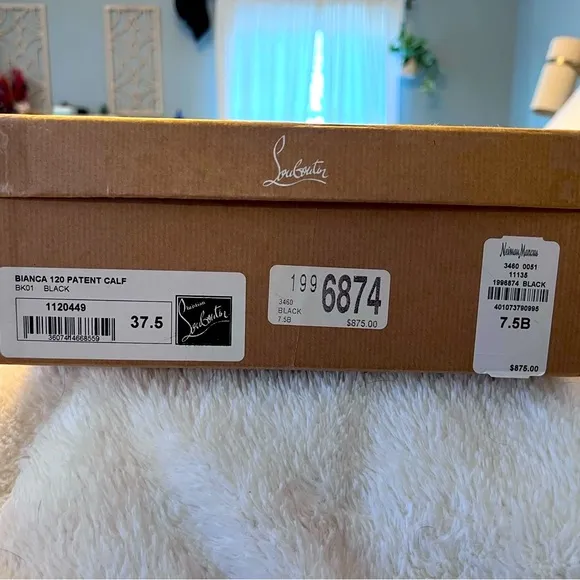 Christian Louboutin Women's Black Patent Leather Heels-Bianca