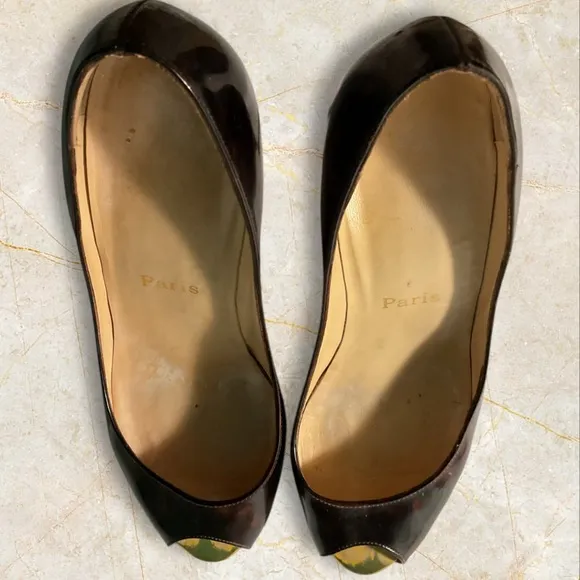 Christian Louboutin Women’s Patent Leather , Metal Pumps