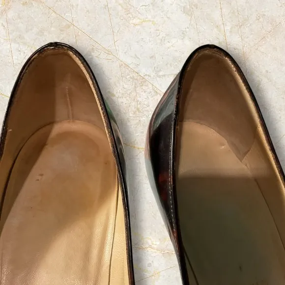 Christian Louboutin Women’s Patent Leather , Metal Pumps