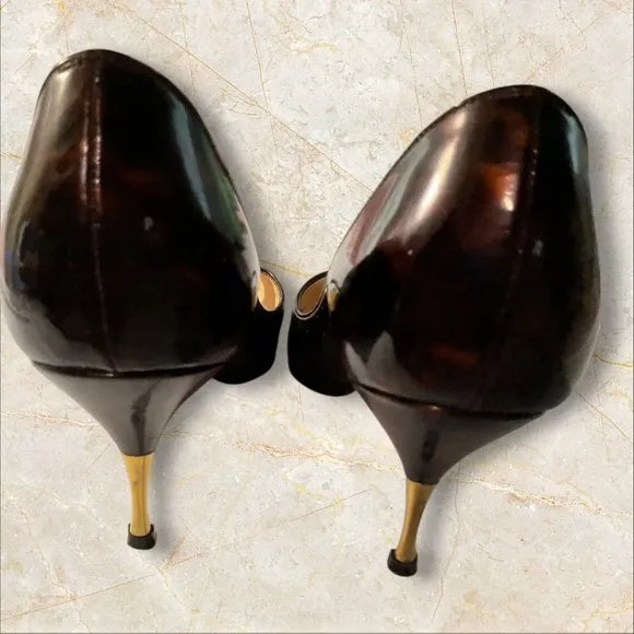 Christian Louboutin Women’s Patent Leather , Metal Pumps