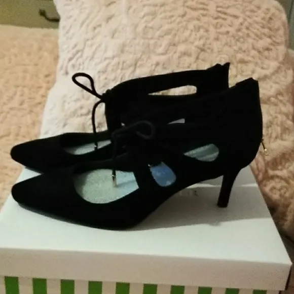 Christian Siriano &quot;Scarlett&quot; Suede Cut Out Heels NWT