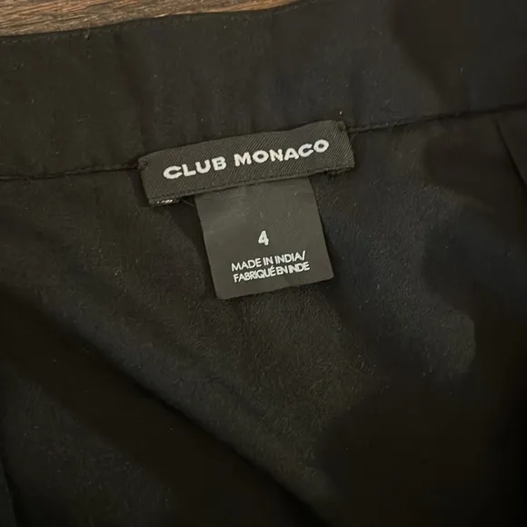 Club Monaco - Black &amp; Multicolored Sequin &amp; Beaded A-Line Skirt Size 4
