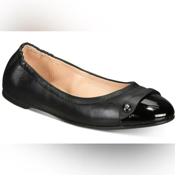 COACH Ballet Flats Brandi Black NWOB SZ 8