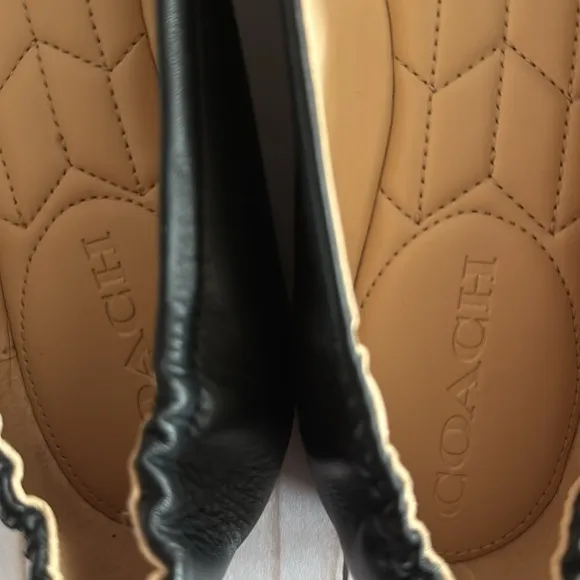 COACH Ballet Flats Brandi Black NWOB SZ 8