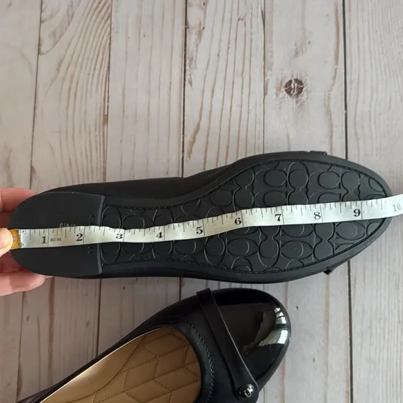 COACH Ballet Flats Brandi Black NWOB SZ 8