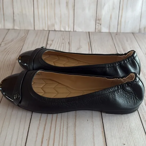 COACH Ballet Flats Brandi Black NWOB SZ 8