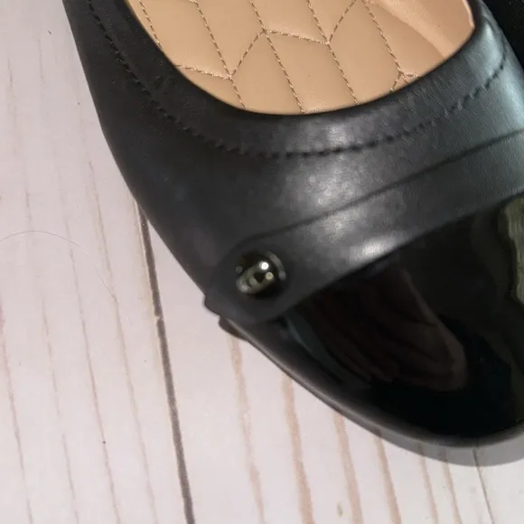 COACH Ballet Flats Brandi Black NWOB SZ 8