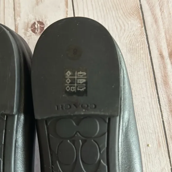 COACH Ballet Flats Brandi Black NWOB SZ 8