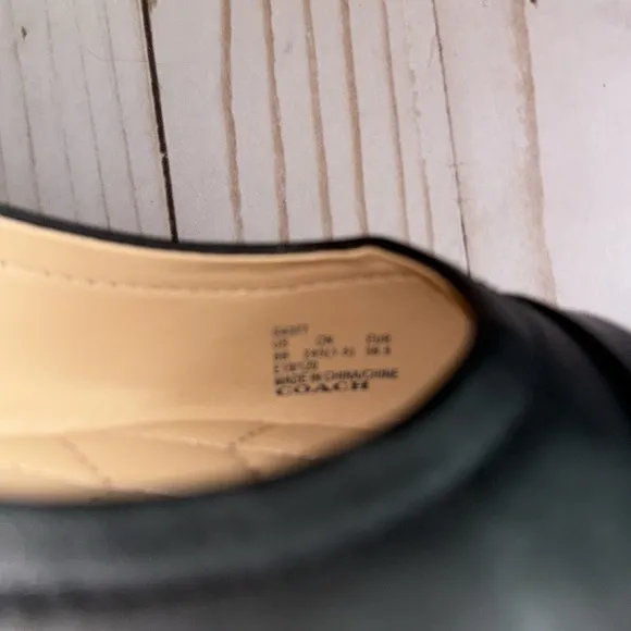 COACH Ballet Flats Brandi Black NWOB SZ 8