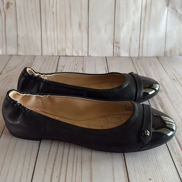 COACH Ballet Flats Brandi Black NWOB SZ 8