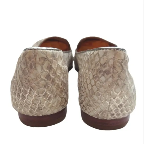 COACH Snakeskin Catrin Flats Size 8.5B