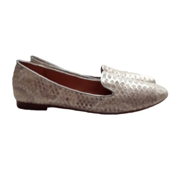 COACH Snakeskin Catrin Flats Size 8.5B