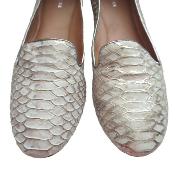 COACH Snakeskin Catrin Flats Size 8.5B