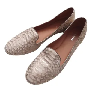 COACH Snakeskin Catrin Flats Size 8.5B