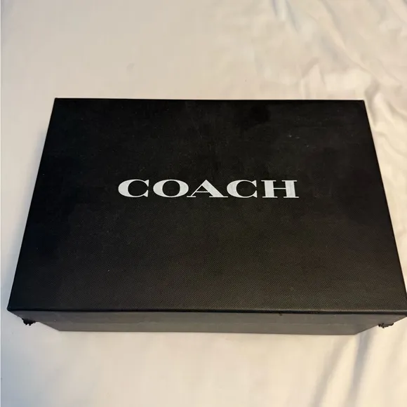 Coach Tan Heels with Elegant Tie Design