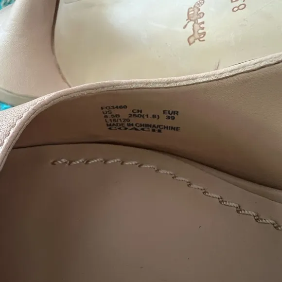 Coach Women's Beige Slingback Heels