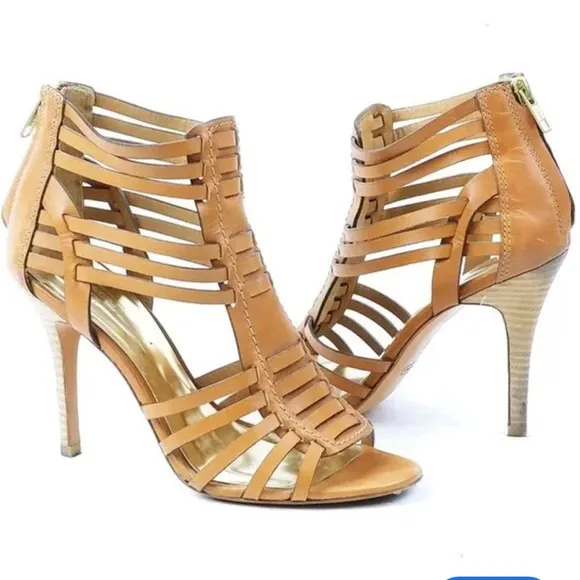 Coach Women’s Huarache Gladiator Open Tie Heeled Sandals Size 10