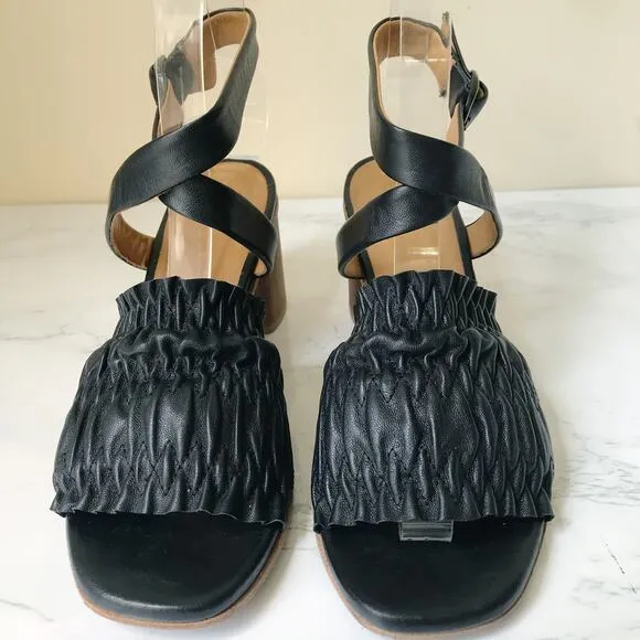 Coclico B52 Block Wooden Heel Strappy Sandals 6