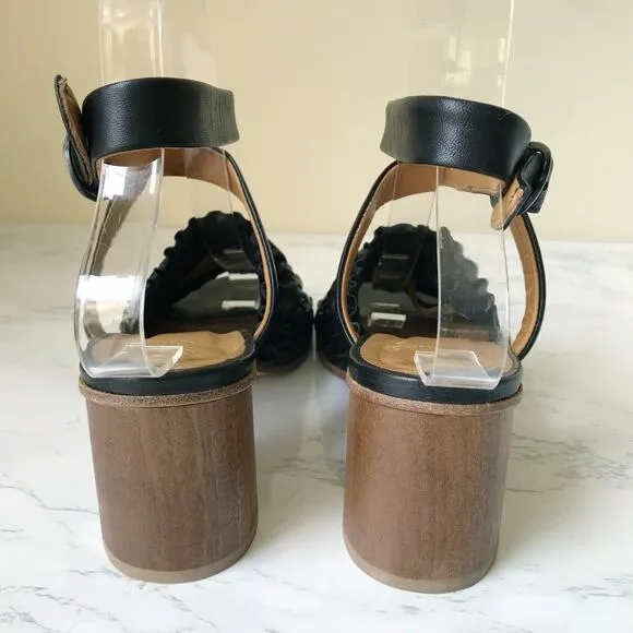 Coclico B52 Block Wooden Heel Strappy Sandals 6