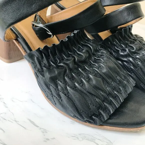 Coclico B52 Block Wooden Heel Strappy Sandals 6