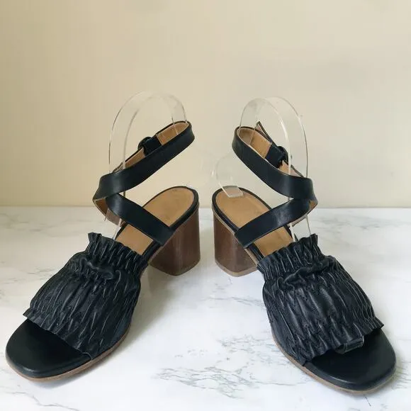Coclico B52 Block Wooden Heel Strappy Sandals 6