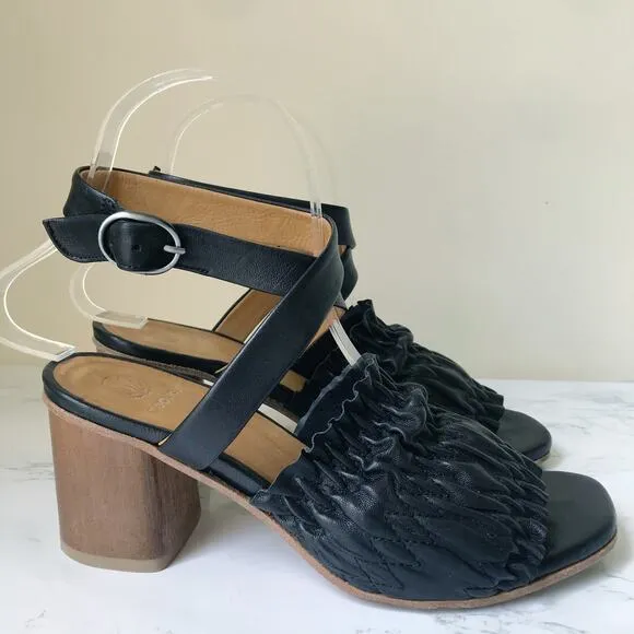 Coclico B52 Block Wooden Heel Strappy Sandals 6
