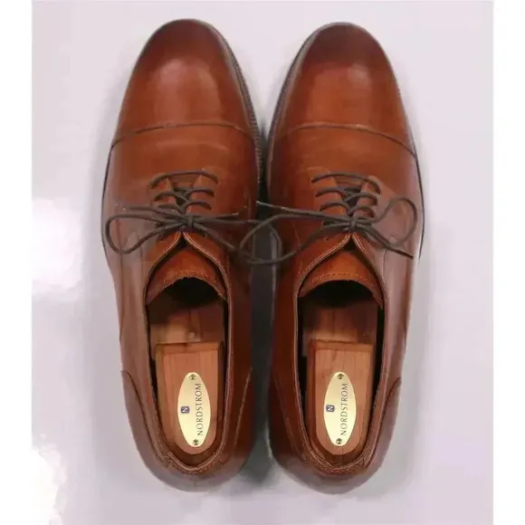Cole-Haan $298 Brown Captoe Oxford Leather Dress Shoes Men's US 11.5 M