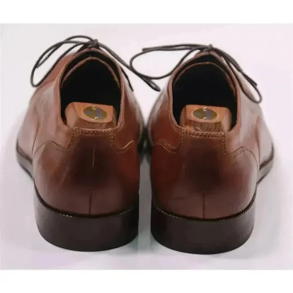Cole-Haan $298 Brown Captoe Oxford Leather Dress Shoes Men's US 11.5 M
