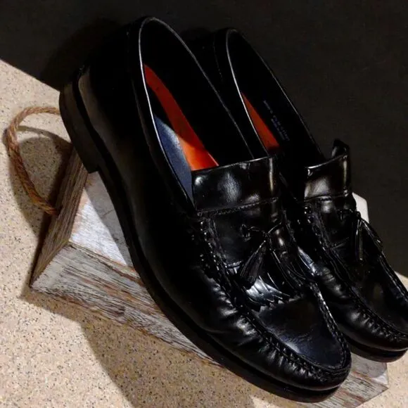 Cole Haan 9.5 Black Tassel Dress Shoes