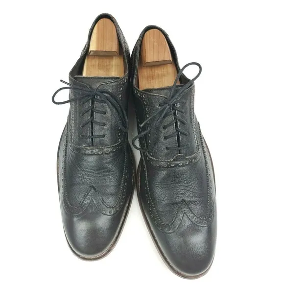 Cole Haan Air Colton Wing Tip Black Oxford Dress Shoes C10028 Men's Size 13 M